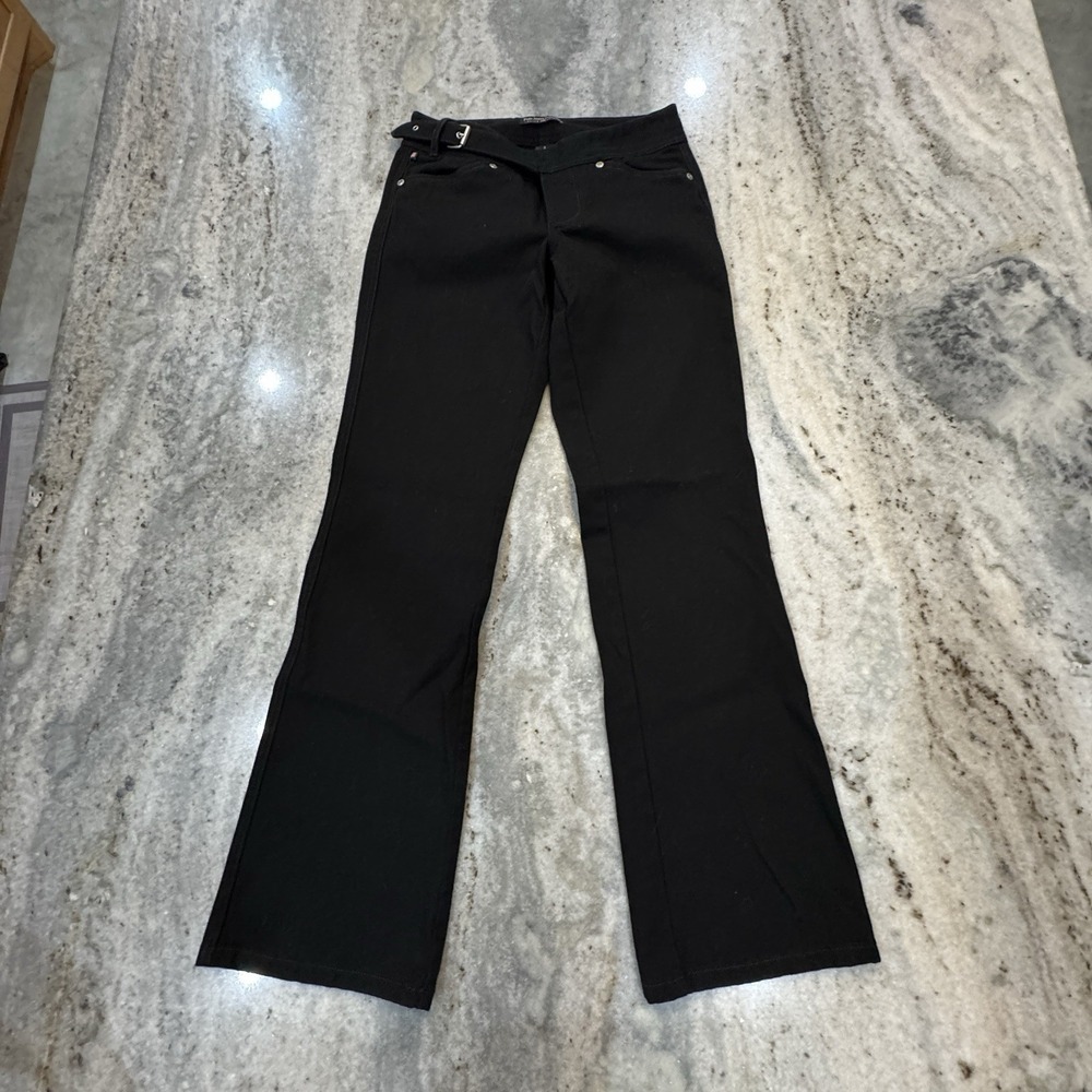 Polo Ralph Lauren Jeans Black Bootcut Women's 27 X 31 Sz 2 Belted Low Rise